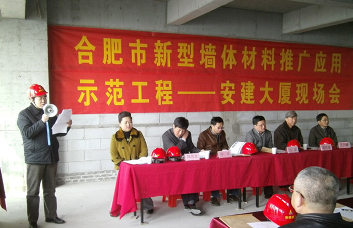 合肥市召开新型墙体材料推广应用大会